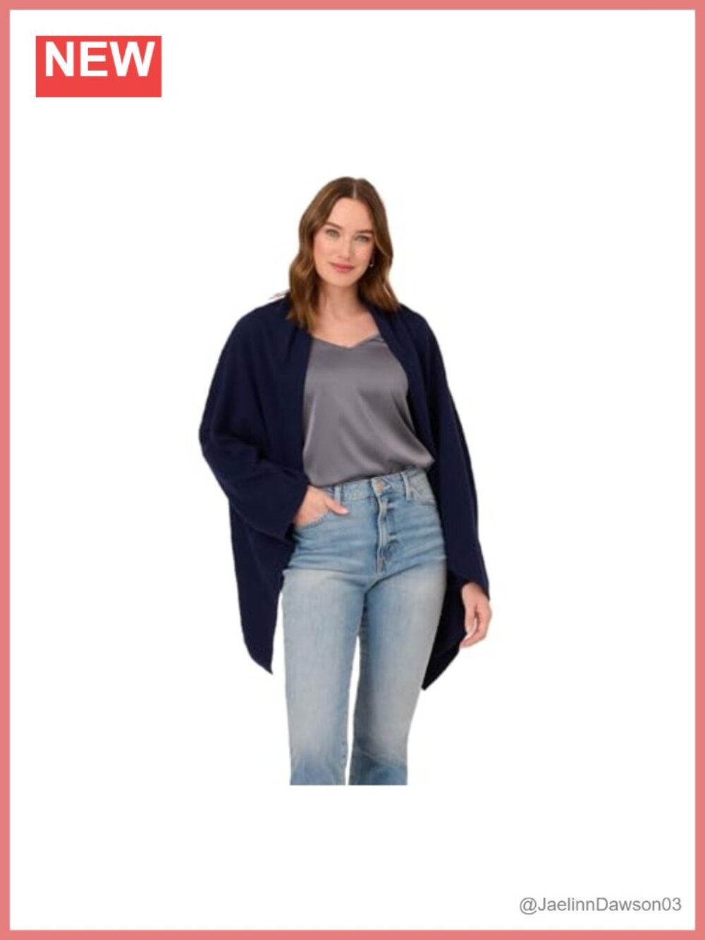 Patented Hidden Sleeve Cardigan Wrap Shrug S'Hug Layering Piece for Casual or